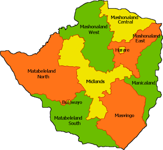 Zimbabwe Map